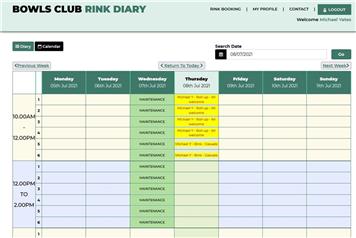 Online Rink Booking